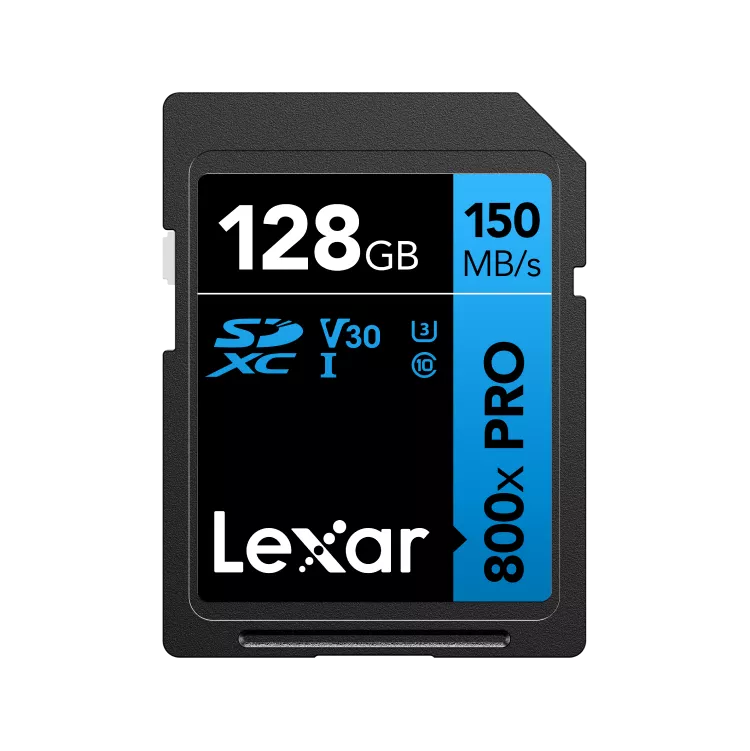 Lexar128GB  High-Performance 800x PRO SDHC/SDXC UHS-I Card BLUE Series