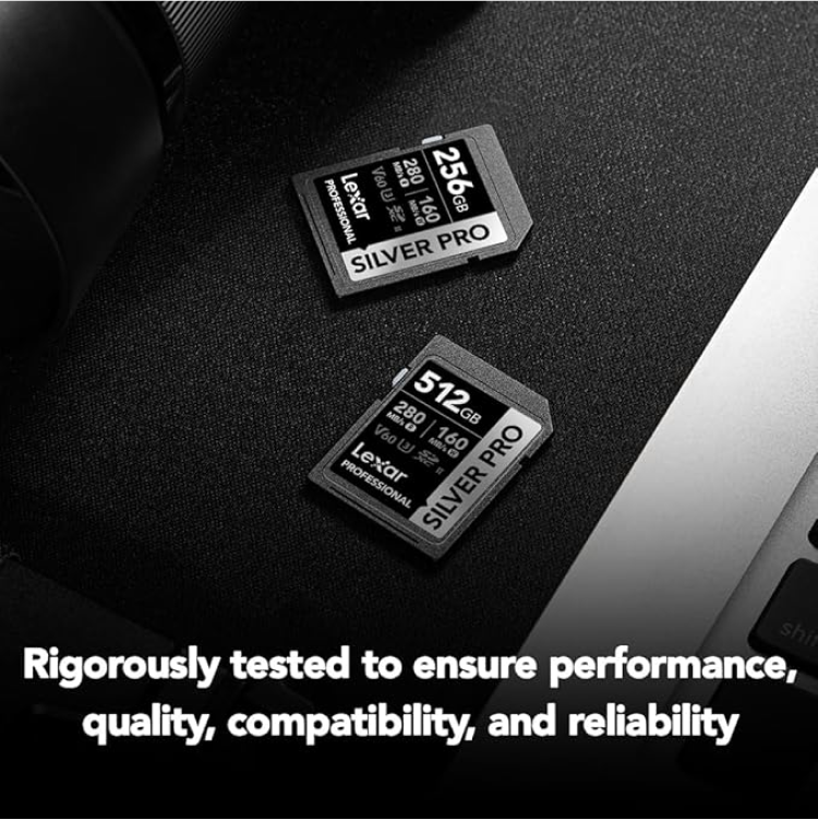  Lexar 256GB Professional SILVER PRO SDXC UHS-II Card