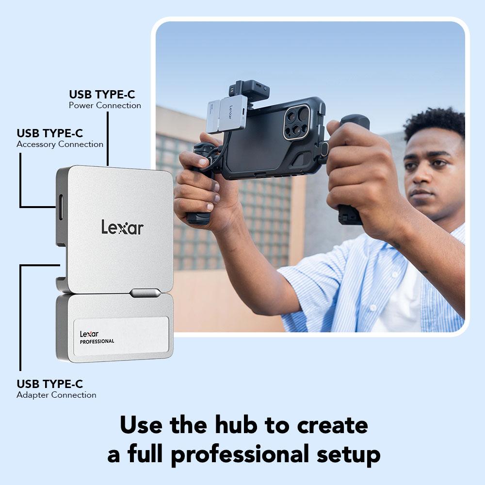  Lexar Professional Go Portable SSD with Hub