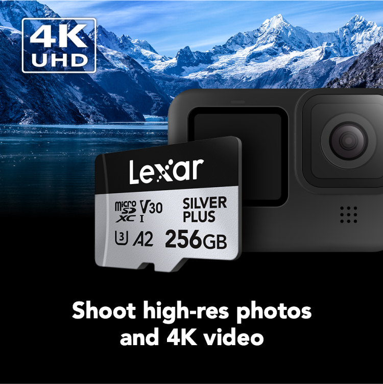  Lexar 256GB Professional SILVER PLUS microSDXC UHS-I Card