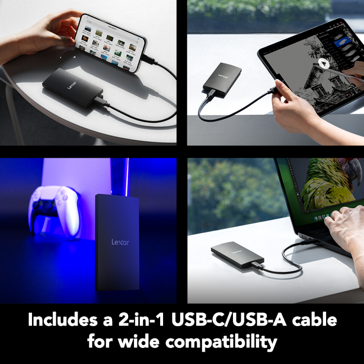  Lexar SL300  2TB Portable SSD