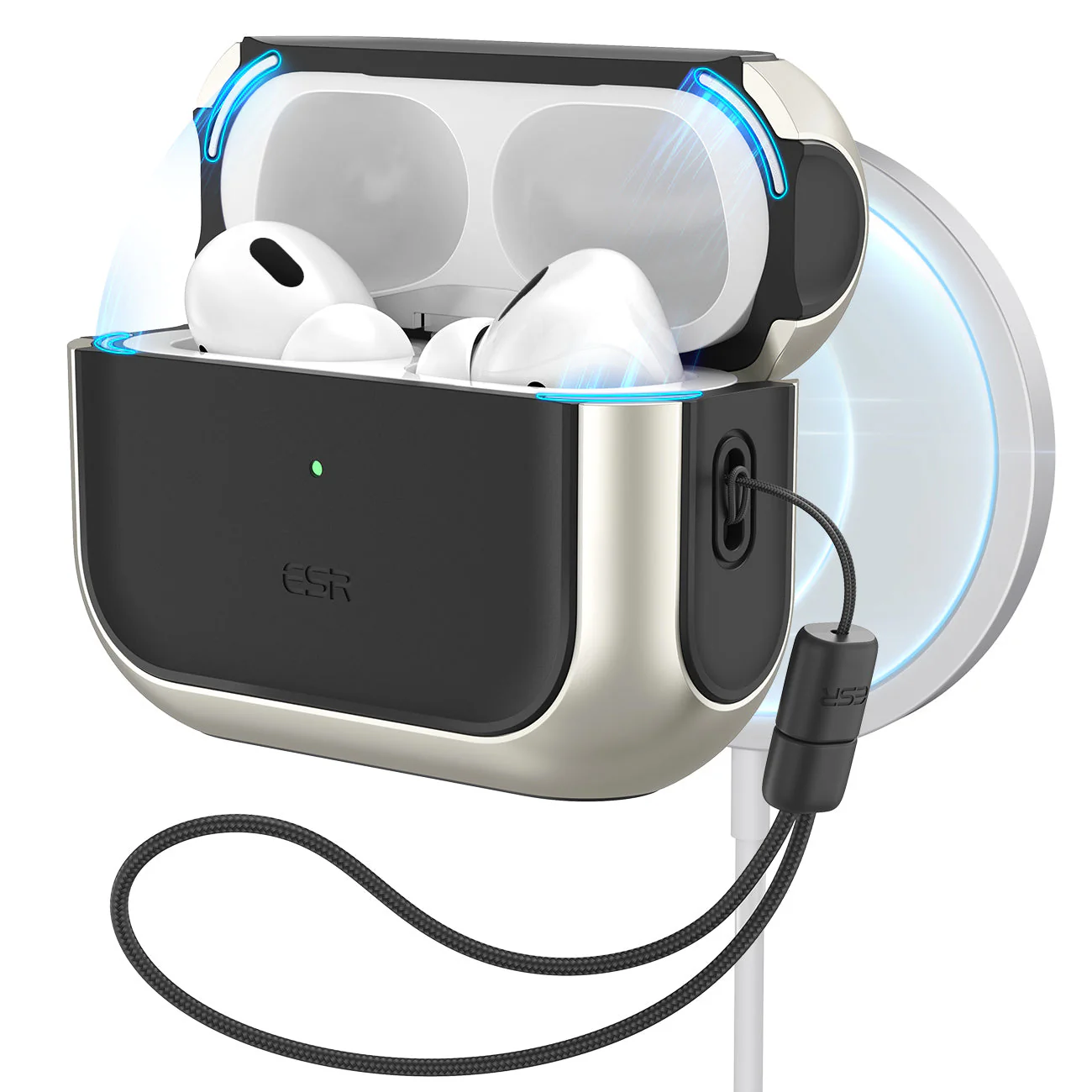 ESR Orbit Series Hybrid Case (HaloLock) for AirPods Pro and AirPods 4