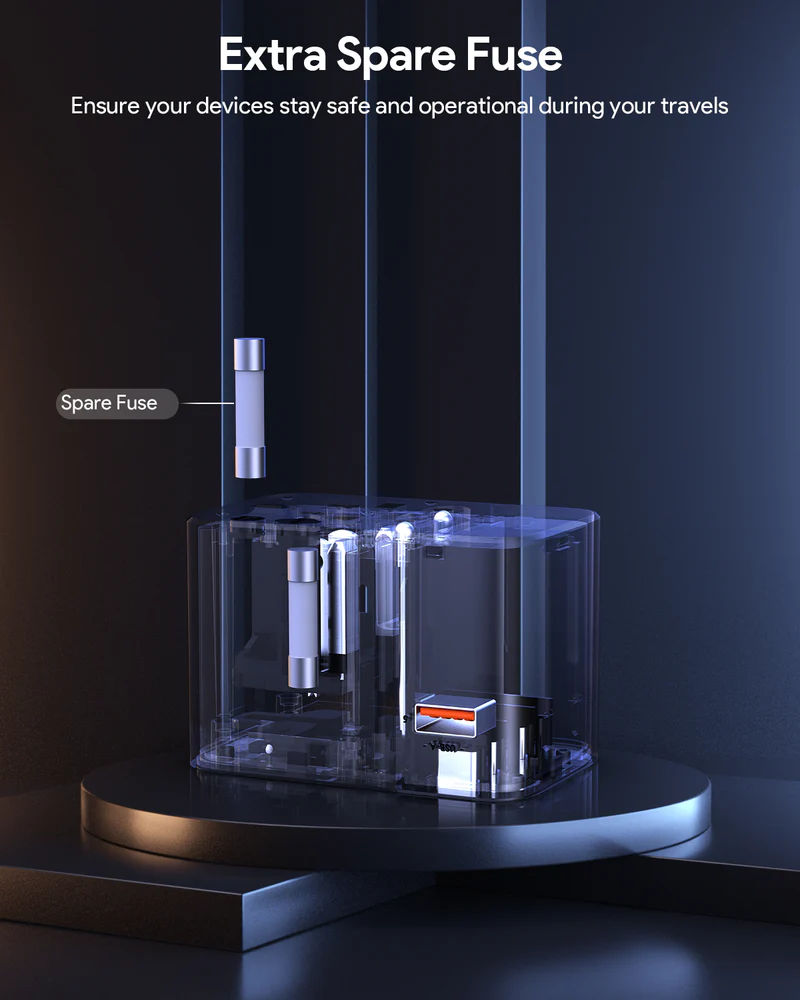  AUKEY Travel Mate 65W GaN Universal Adapter with USB Ports