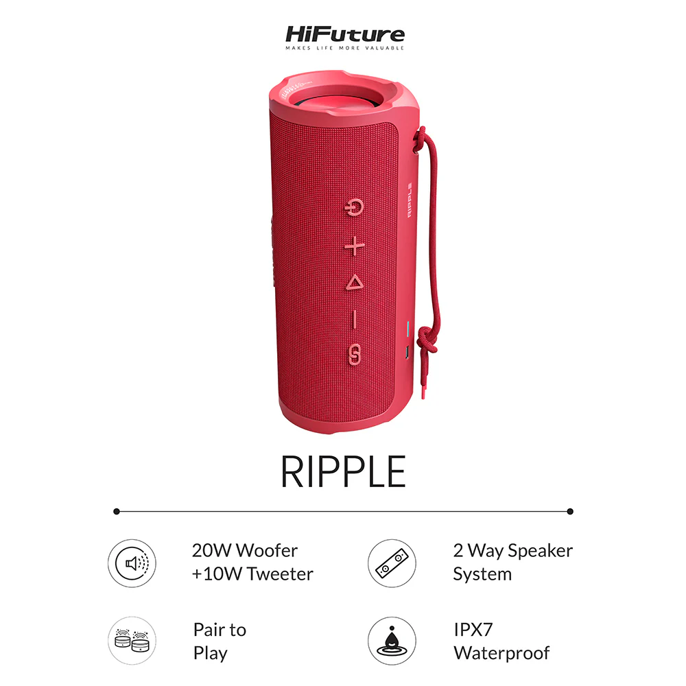  Hifuture  Ripple - Portable Wireless Speaker