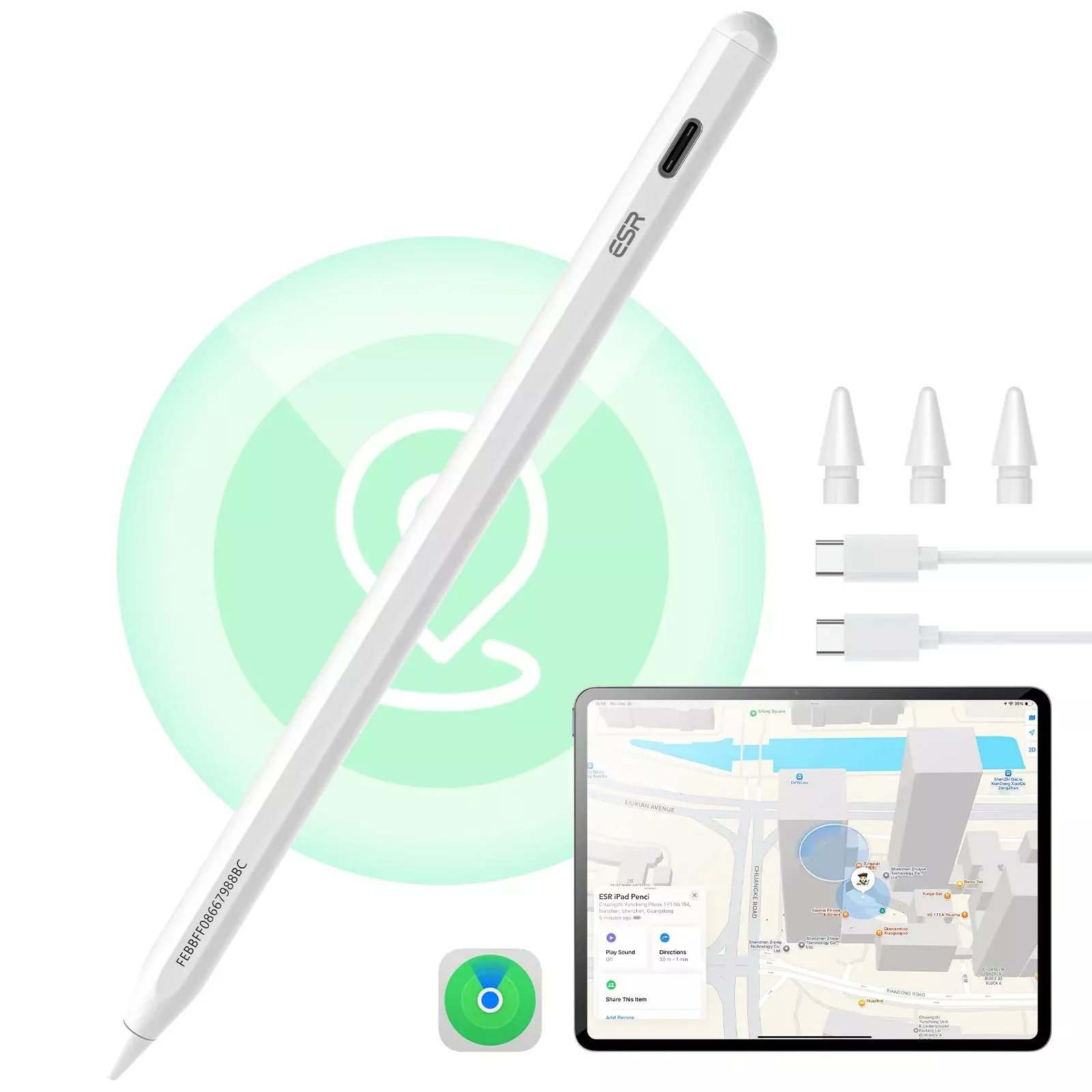  ESR Geo Digital Pencil with Built-in Find My