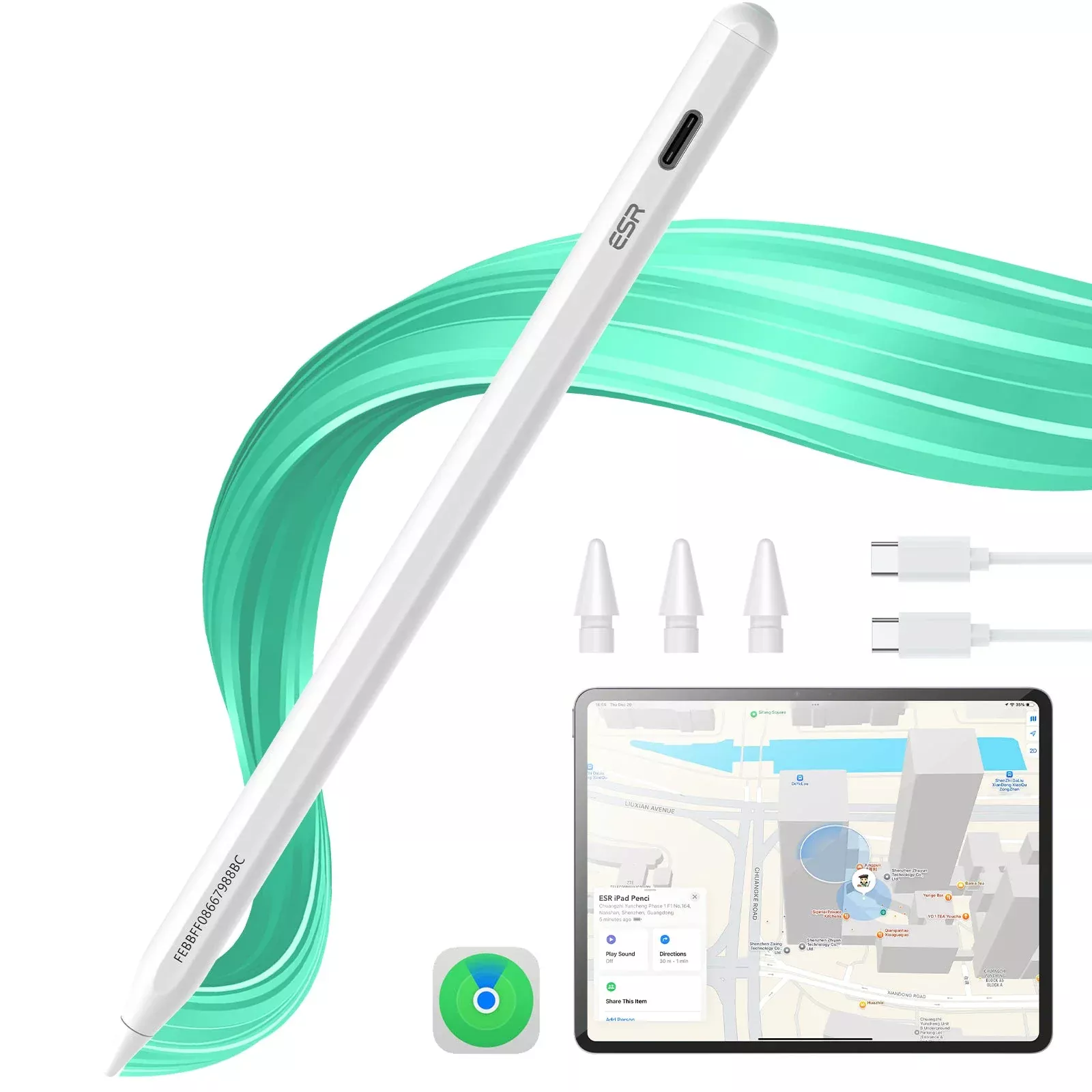 ESR Geo Digital Pencil with Built-in Find My