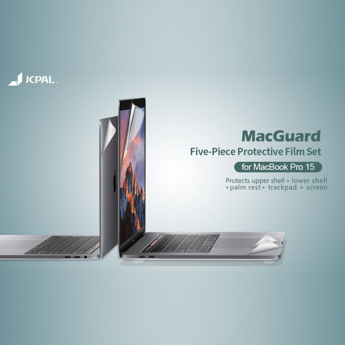  JCPAL 5 in 1 MacGuard for New Macbook Pro 14/16inch (Silver)