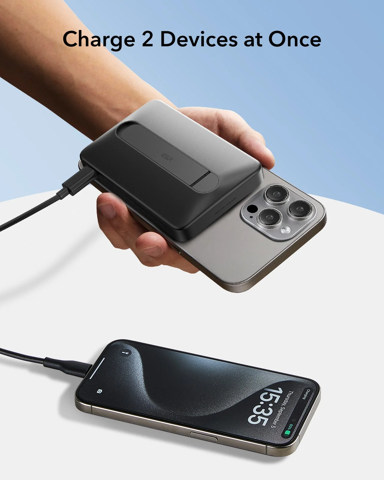  Qi2 MagSlim Kickstand Power Bank - 10000mAh