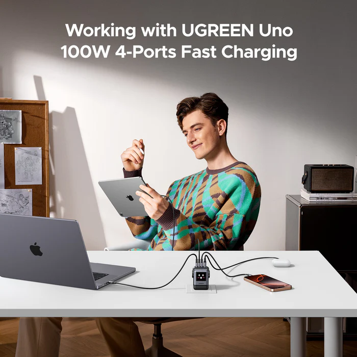  UGREEN Uno Charger 100W Smart Robot Charger