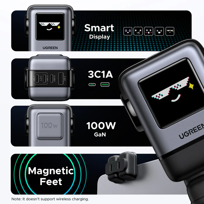  UGREEN Uno Charger 100W Smart Robot Charger